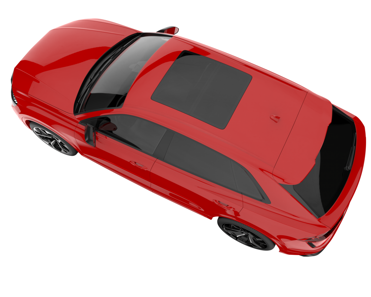 Realistic SUV isolated on transparent background. 3d rendering - illustration png