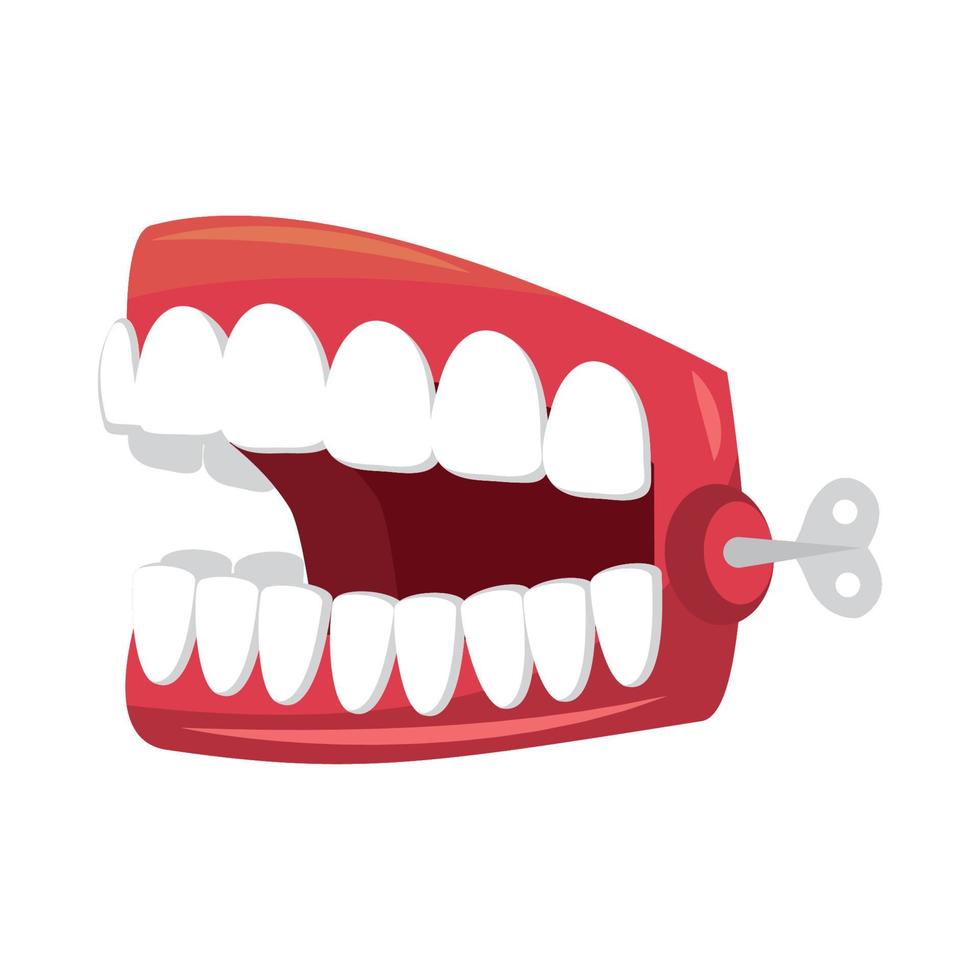 teeth april fools day vector