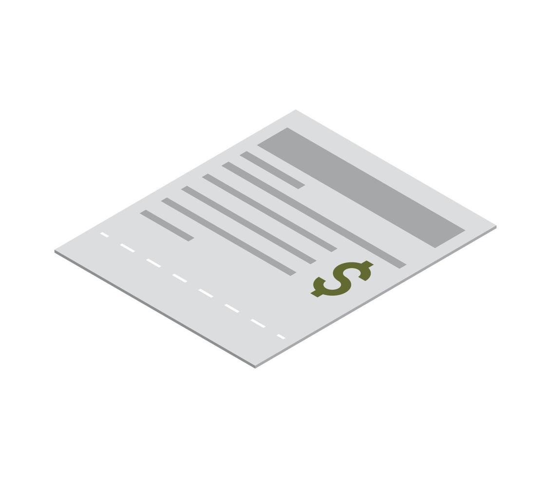 tax document icon vector