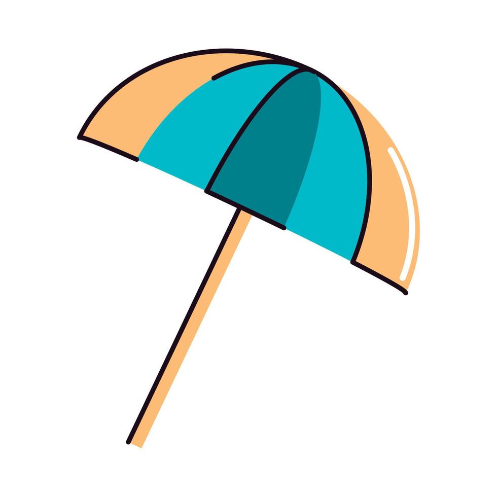 icono de paraguas aislado vector