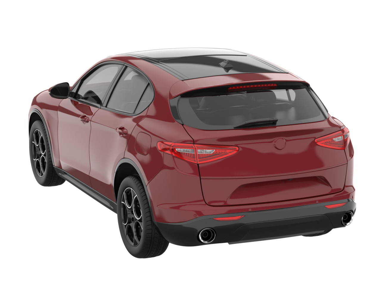 Realistic SUV isolated on transparent background. 3d rendering - illustration png