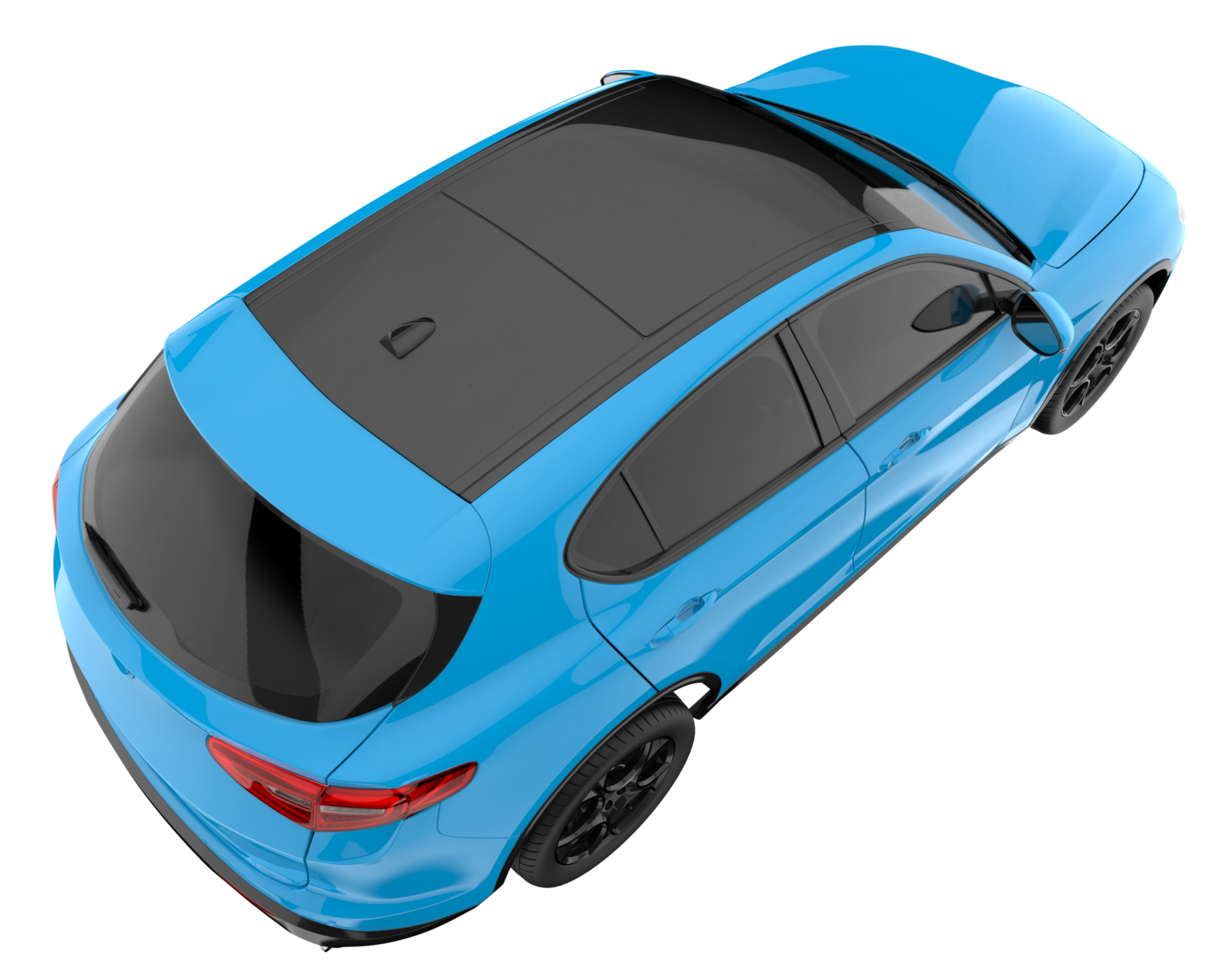 Realistic SUV isolated on transparent background. 3d rendering - illustration png