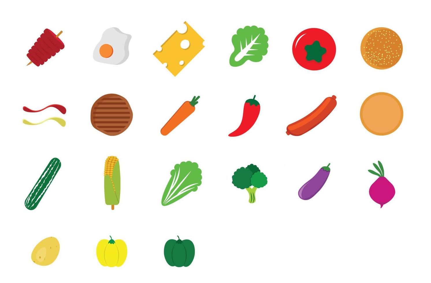 icon food ingredient vector