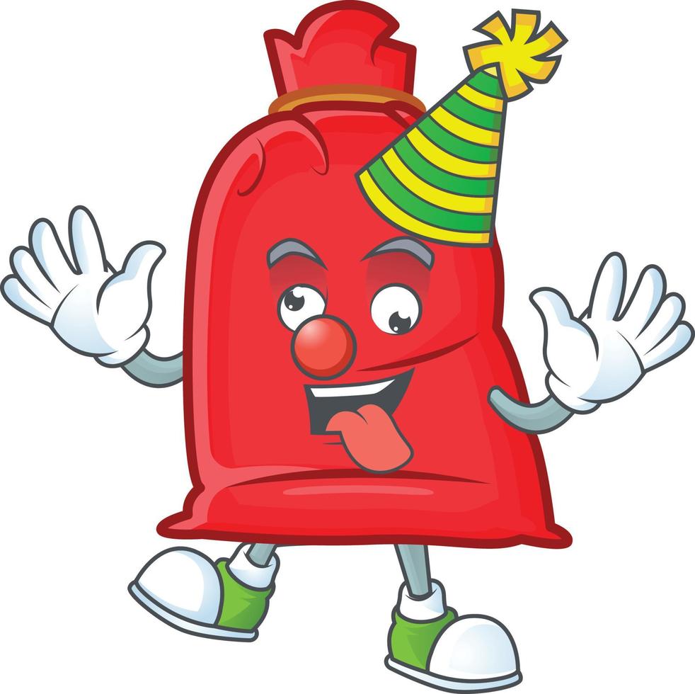 Santa bag close cartoon vector