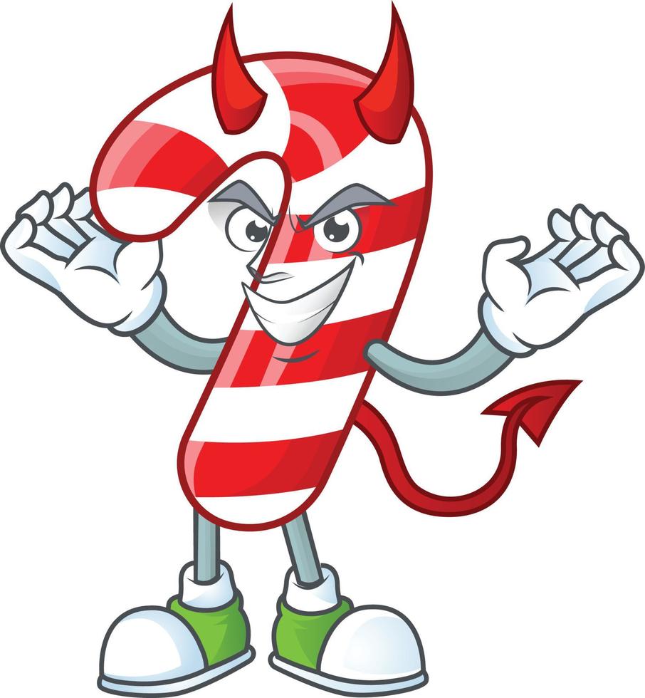 Christmas candy cane cartoon vector