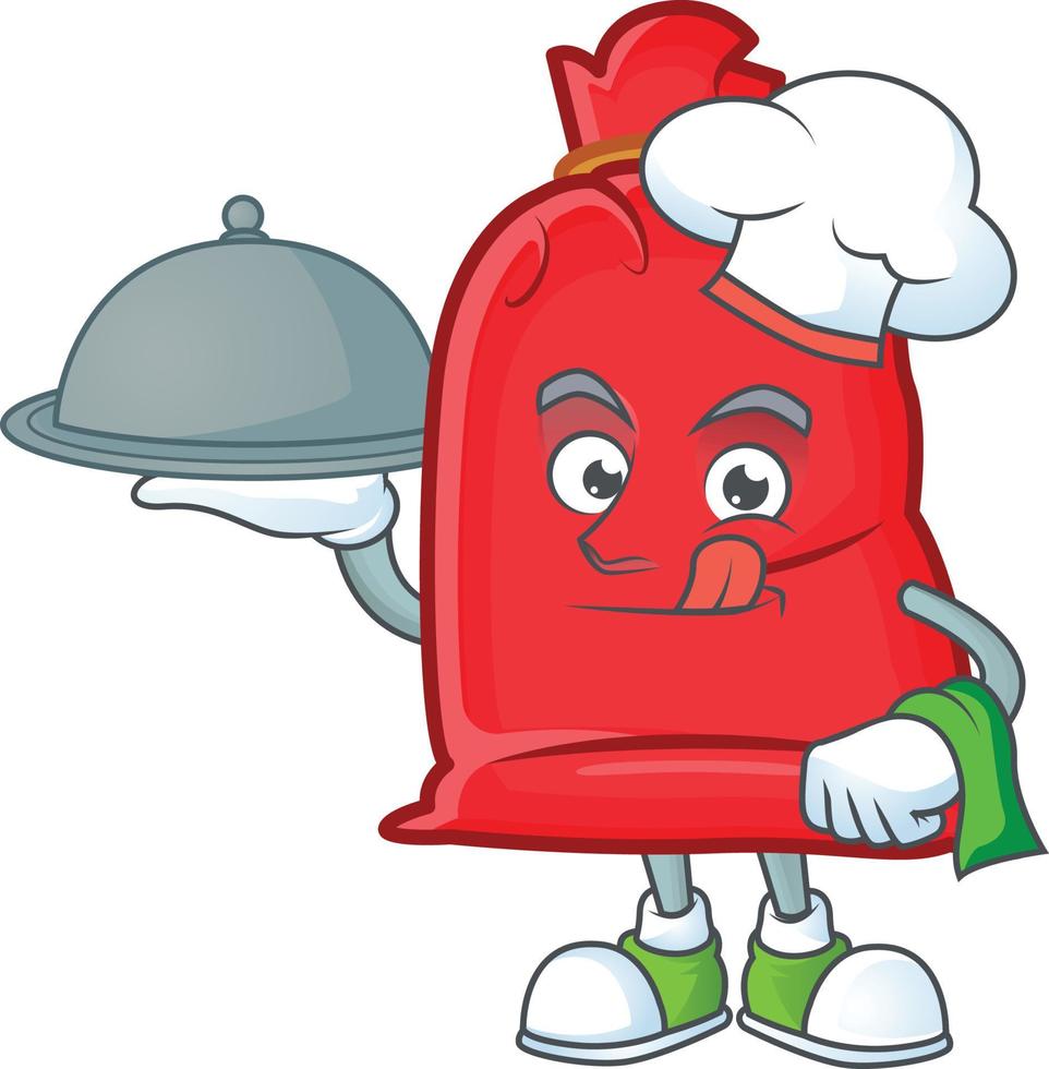 Santa bag close cartoon vector