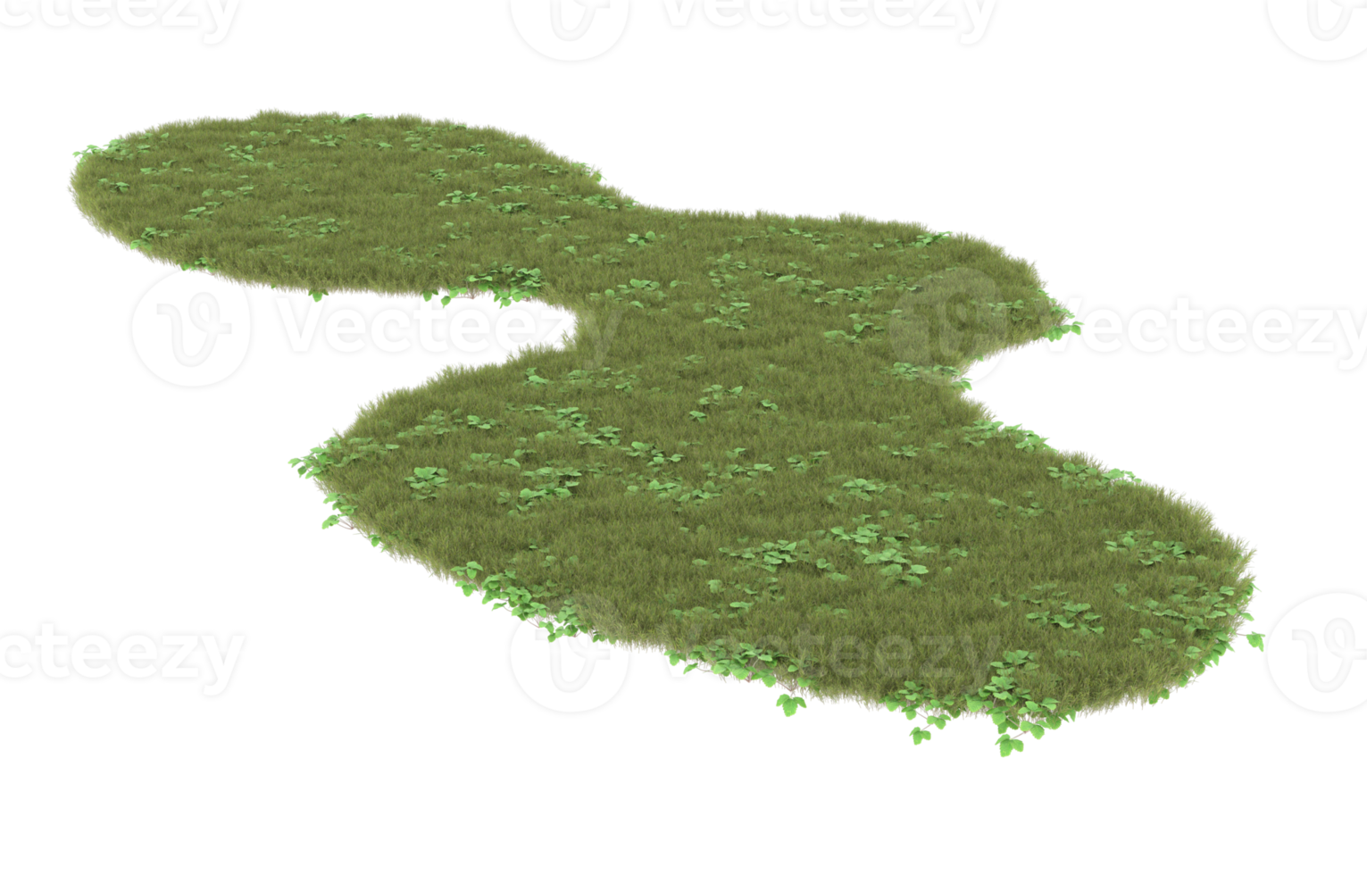 Realistic foliage isolated on transparent background. 3d rendering - illustration png