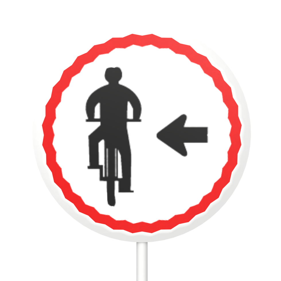 Traffic sign circle isolated on transparent png