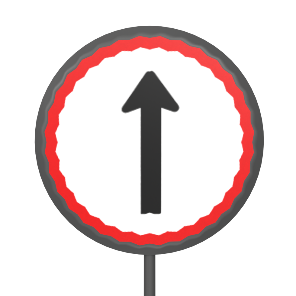 Traffic sign circle isolated on transparent png