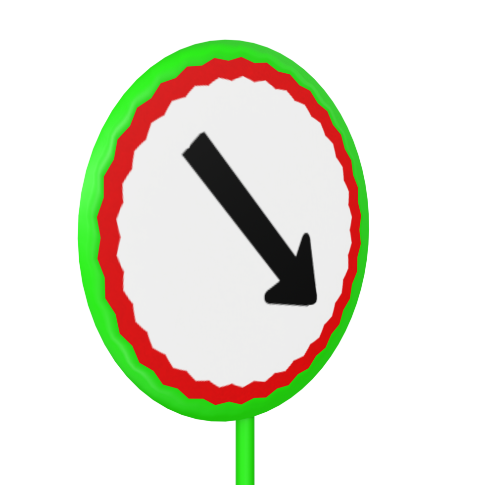 cercle de signalisation routière isolé sur transparent png