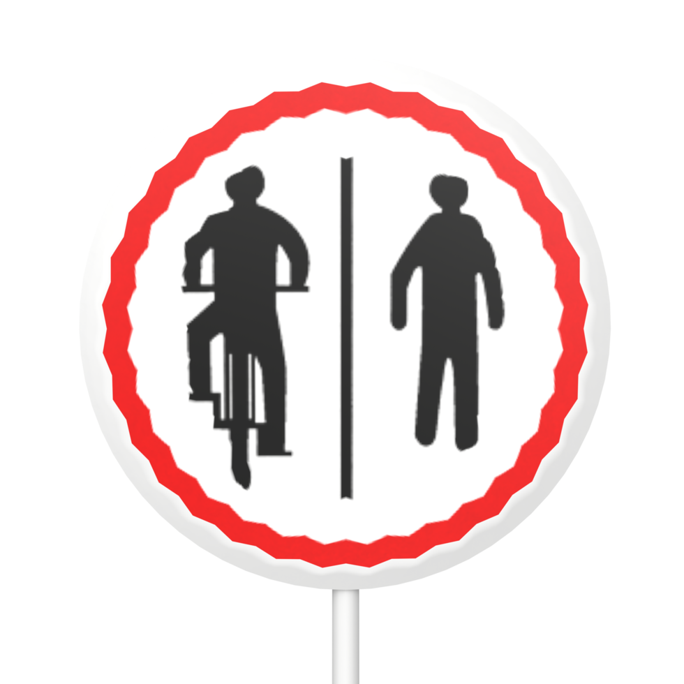 Traffic sign circle isolated on transparent png