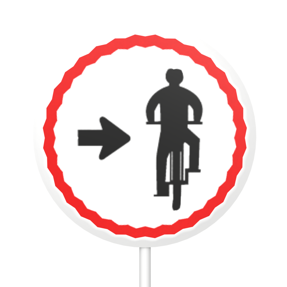 Traffic sign circle isolated on transparent png