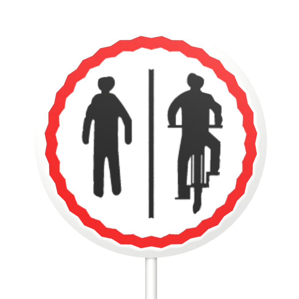 Traffic sign circle isolated on transparent png