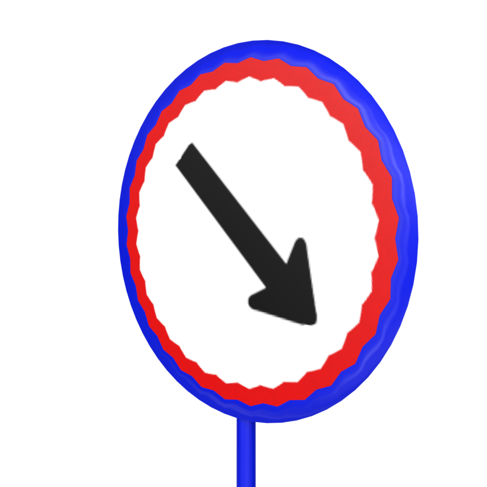 Traffic sign circle isolated on transparent png