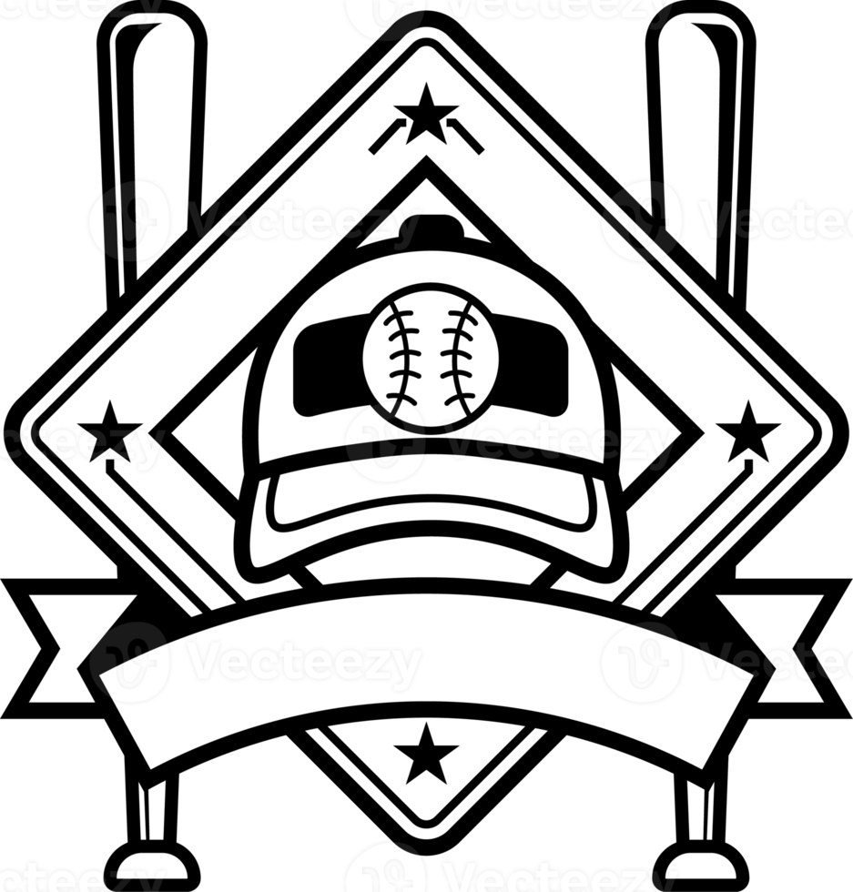 bâton de baseball sport logo vintage emblème chauves-souris insigne png