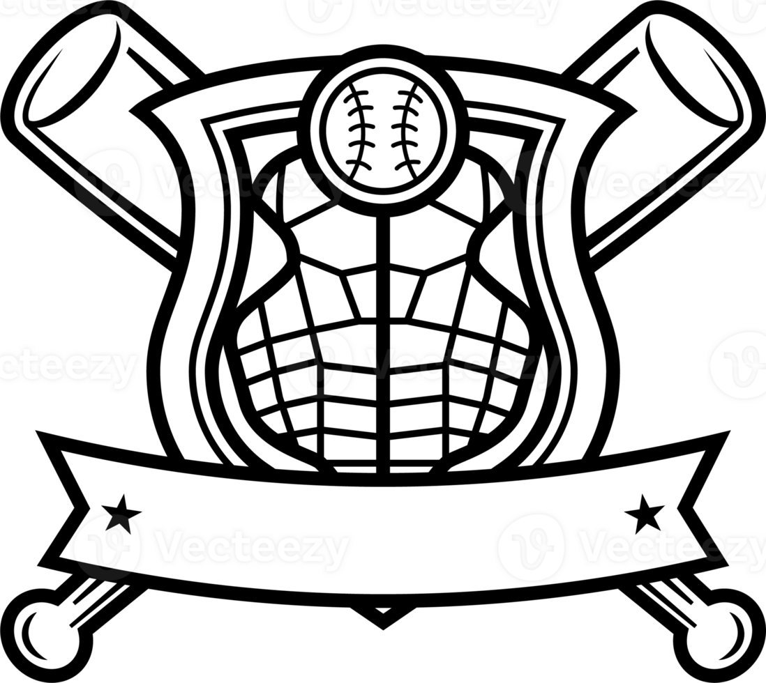 Sport Baseball Man Sport Badge Emblem Vintage Illustration png