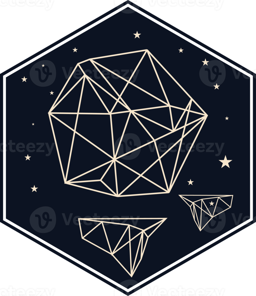 símbolo geométrico vintage logo concepto monocromo emblema png