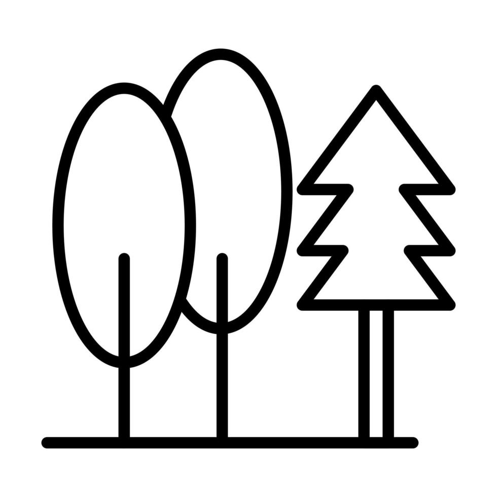 icono de vector de árbol