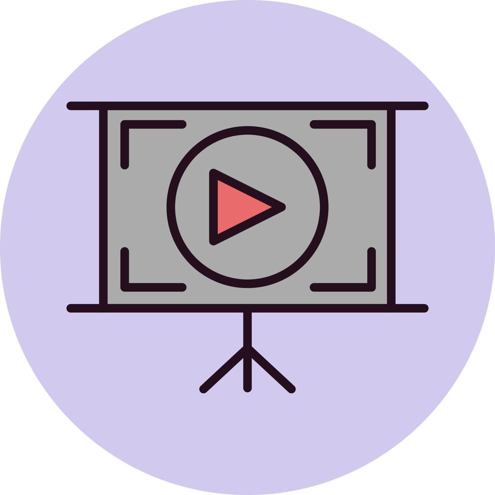 icono de vector de tutorial de vídeo