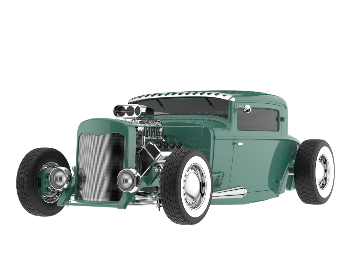 Modern car isolated on transparent background. 3d rendering - illustration png