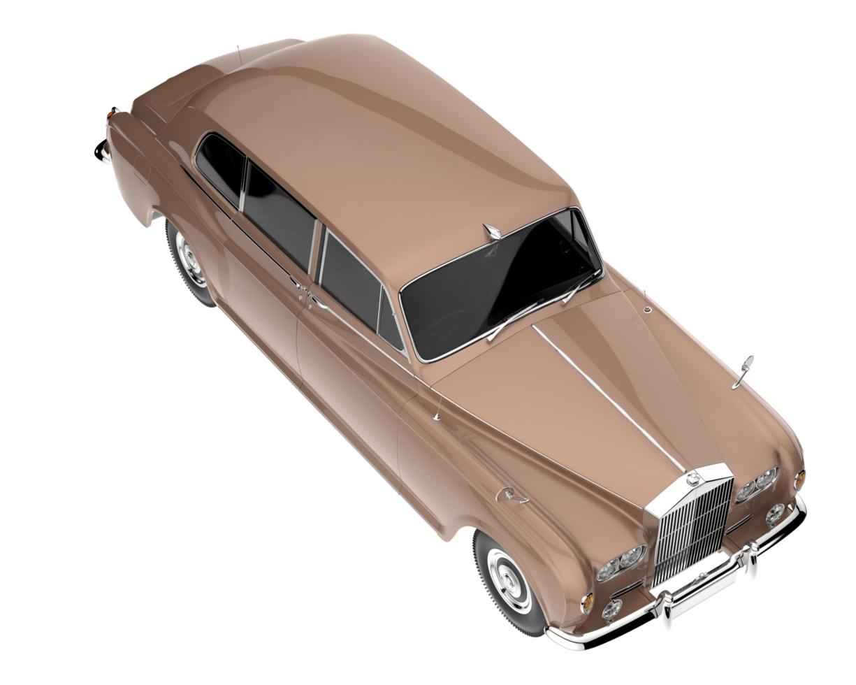Modern car isolated on transparent background. 3d rendering - illustration png