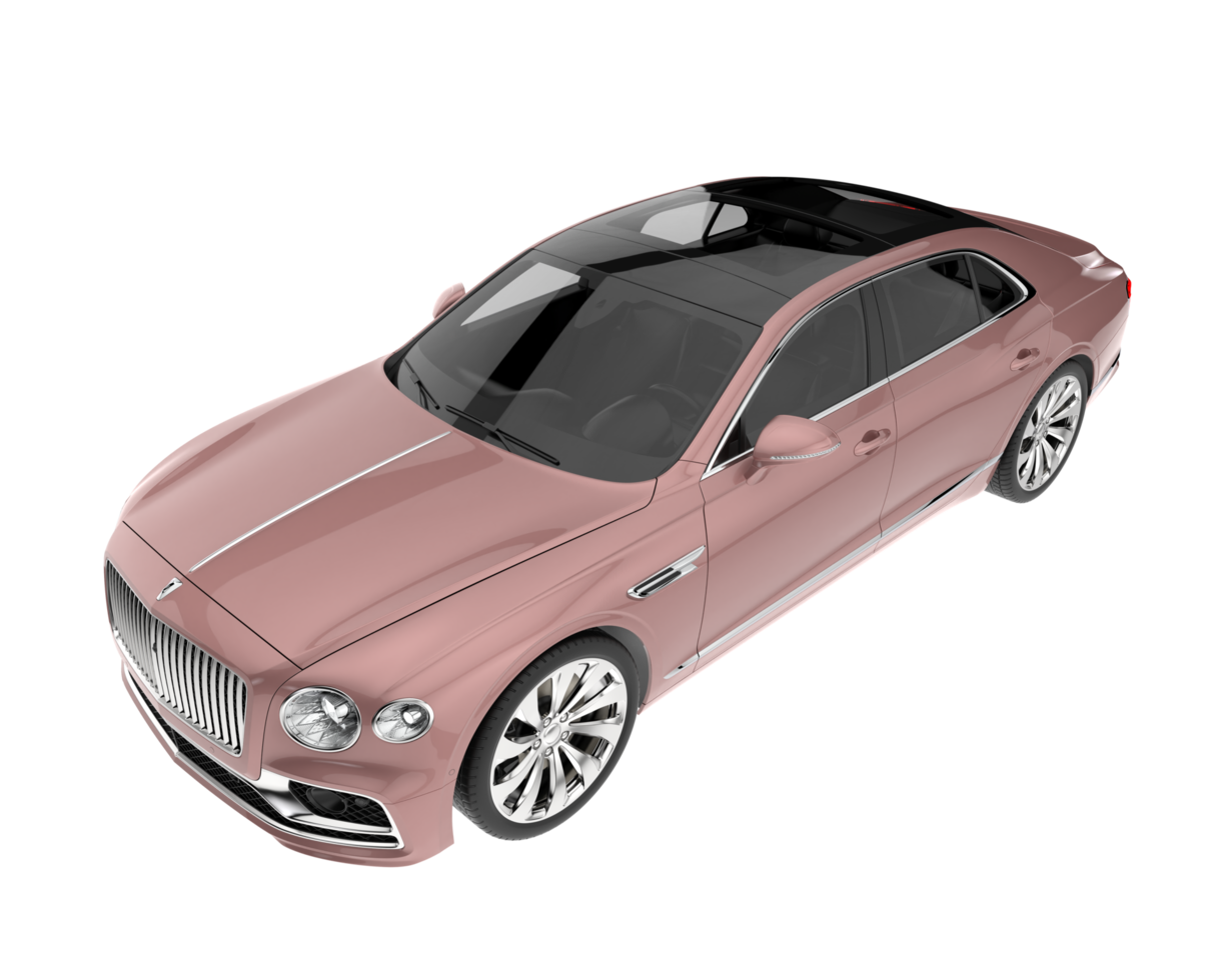 Modern car isolated on transparent background. 3d rendering - illustration png