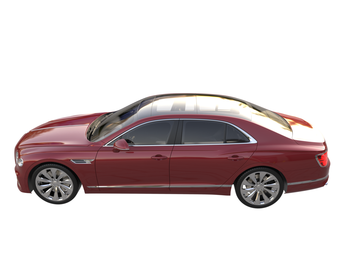 Modern car isolated on transparent background. 3d rendering - illustration png