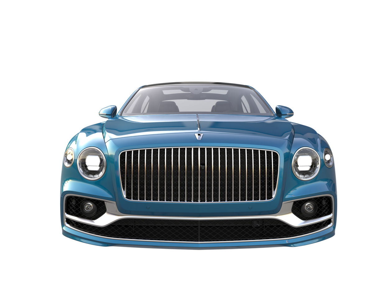 Modern car isolated on transparent background. 3d rendering - illustration png