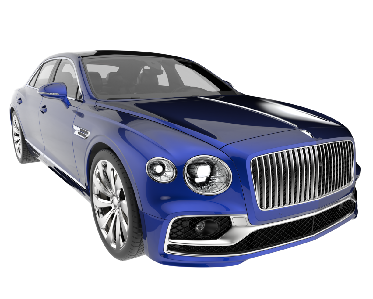 Modern car isolated on transparent background. 3d rendering - illustration png