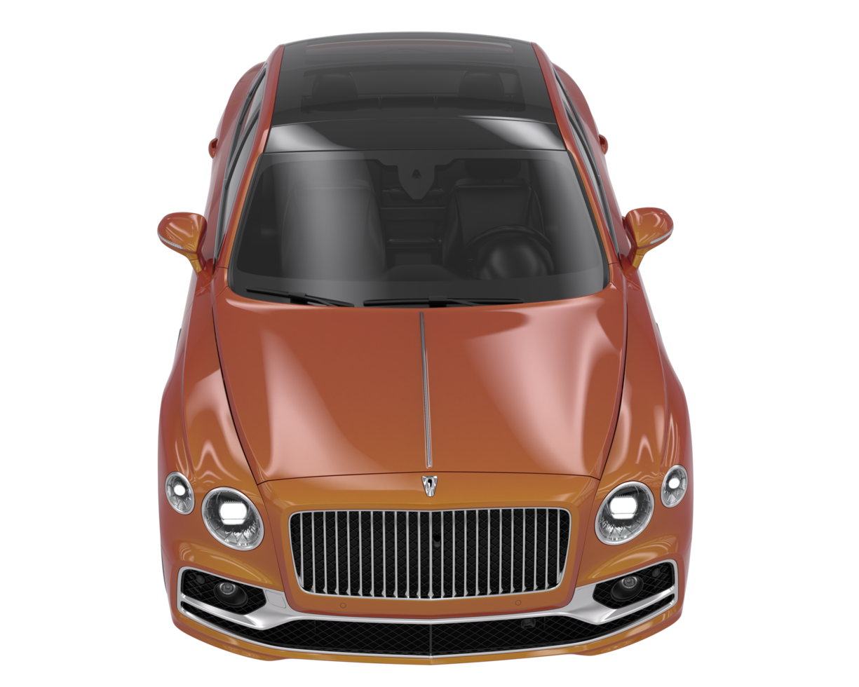 Modern car isolated on transparent background. 3d rendering - illustration png