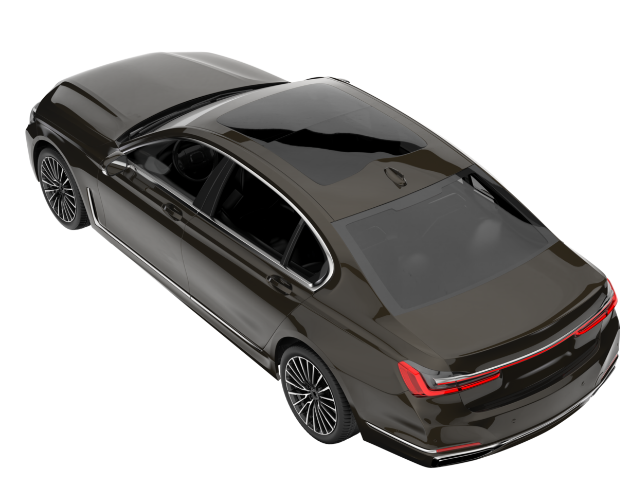 Modern car isolated on transparent background. 3d rendering - illustration png