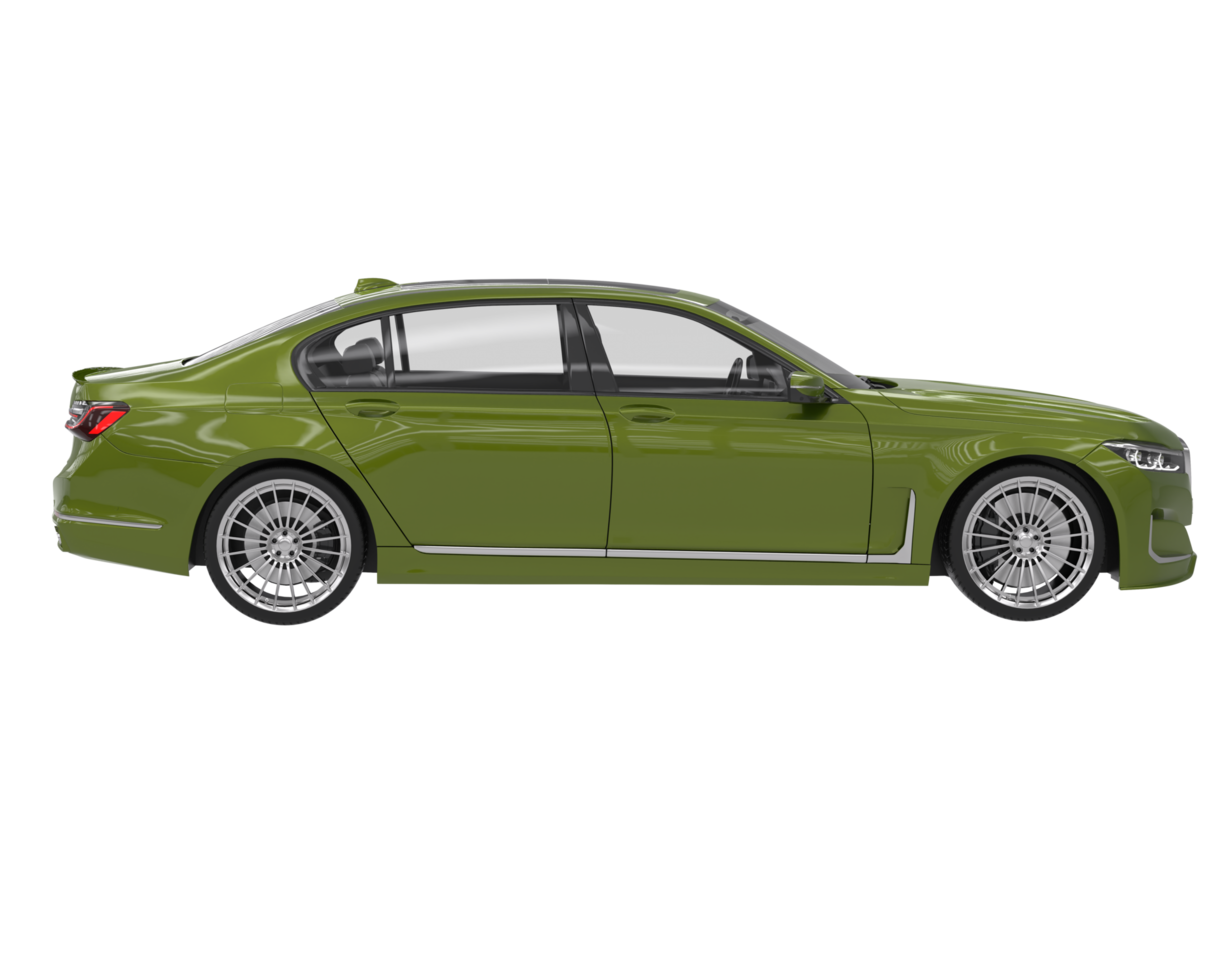 Modern car isolated on transparent background. 3d rendering - illustration png