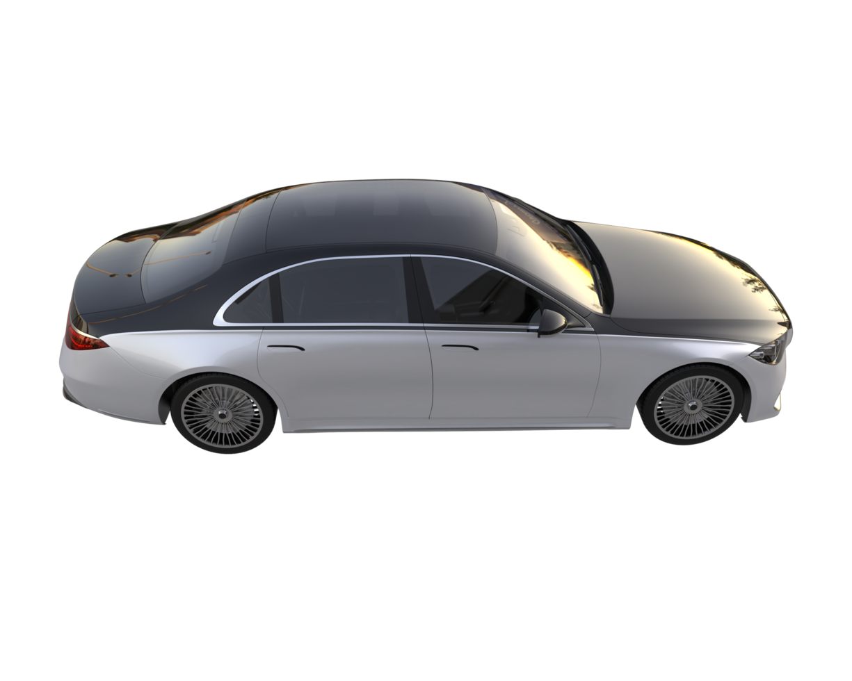 Modern car isolated on transparent background. 3d rendering - illustration png