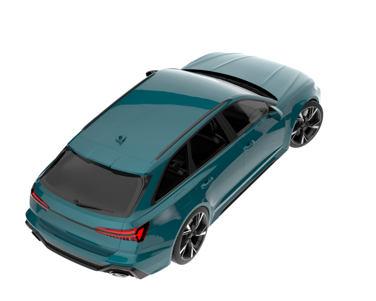 Modern car isolated on transparent background. 3d rendering - illustration png