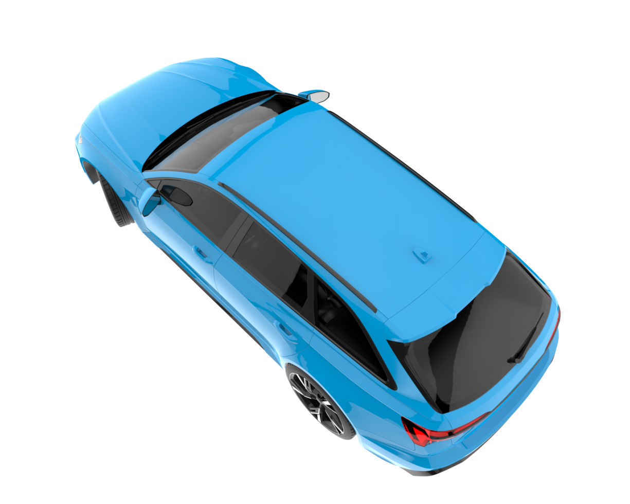 Modern car isolated on transparent background. 3d rendering - illustration png