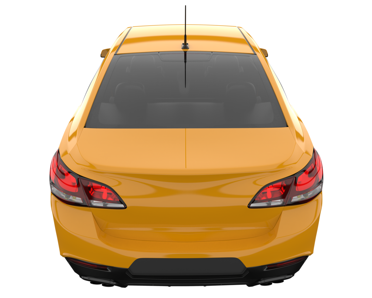 Modern car isolated on transparent background. 3d rendering - illustration png
