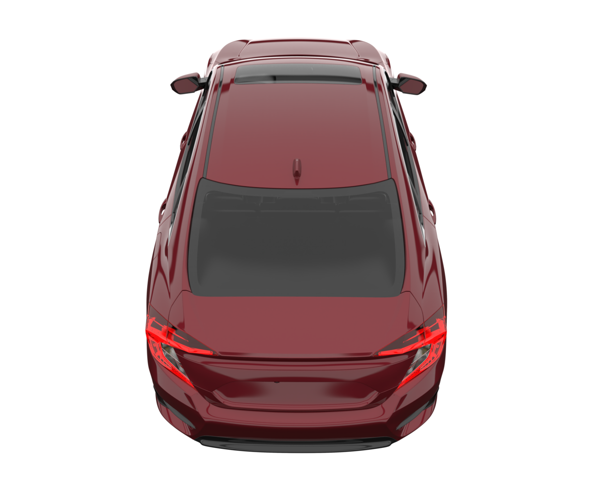 Modern car isolated on transparent background. 3d rendering - illustration png
