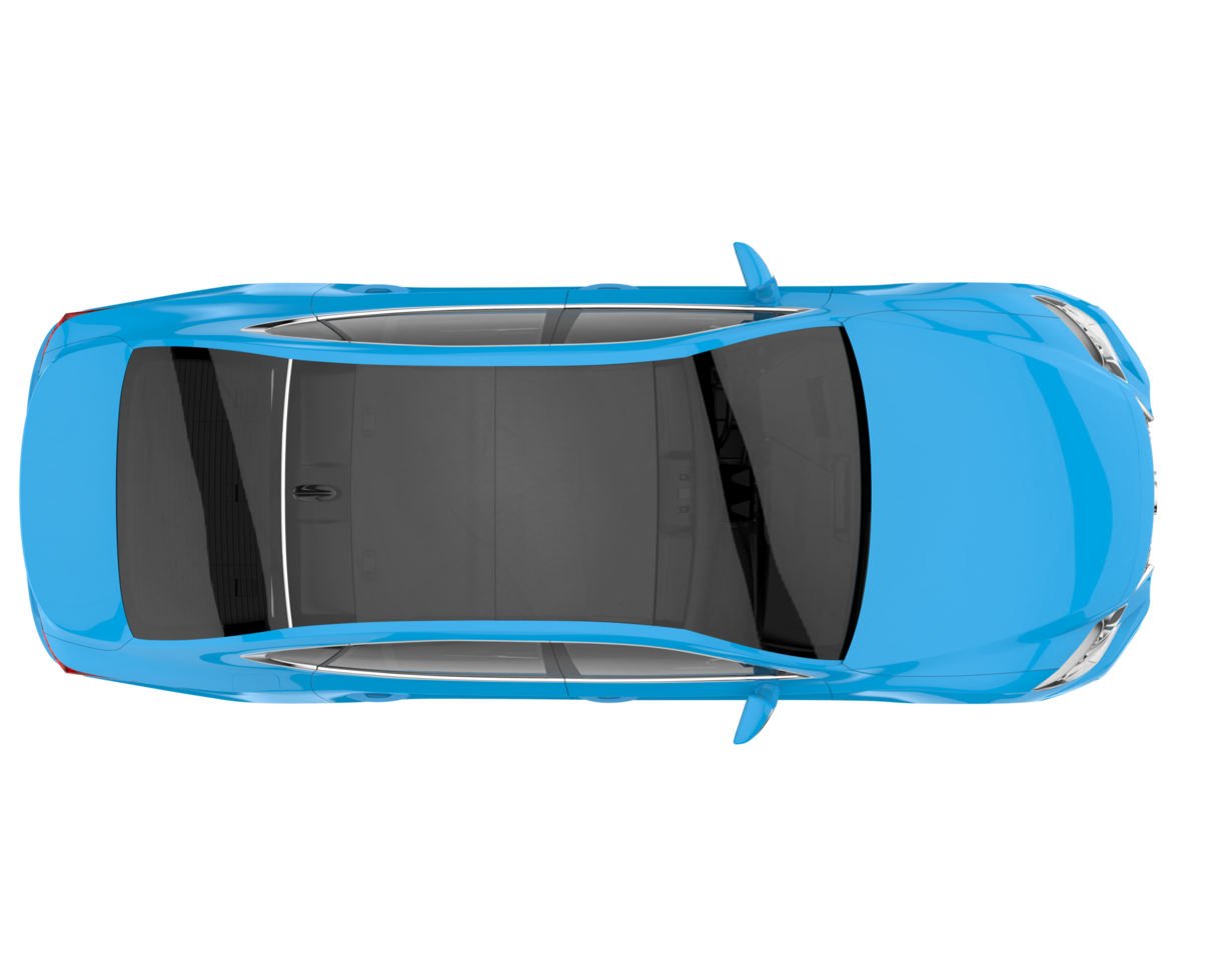 Modern car isolated on transparent background. 3d rendering - illustration png