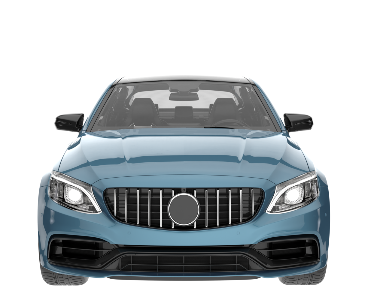 Modern car isolated on transparent background. 3d rendering - illustration png