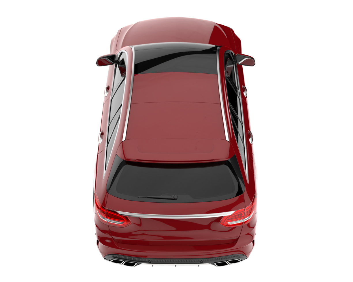 Modern car isolated on transparent background. 3d rendering - illustration png