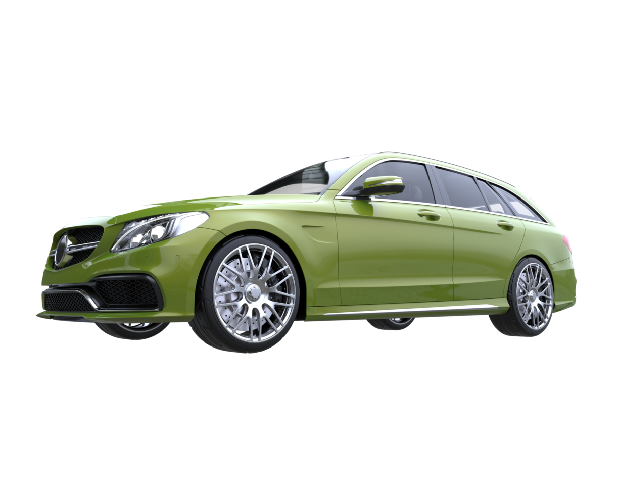 Modern car isolated on transparent background. 3d rendering - illustration png
