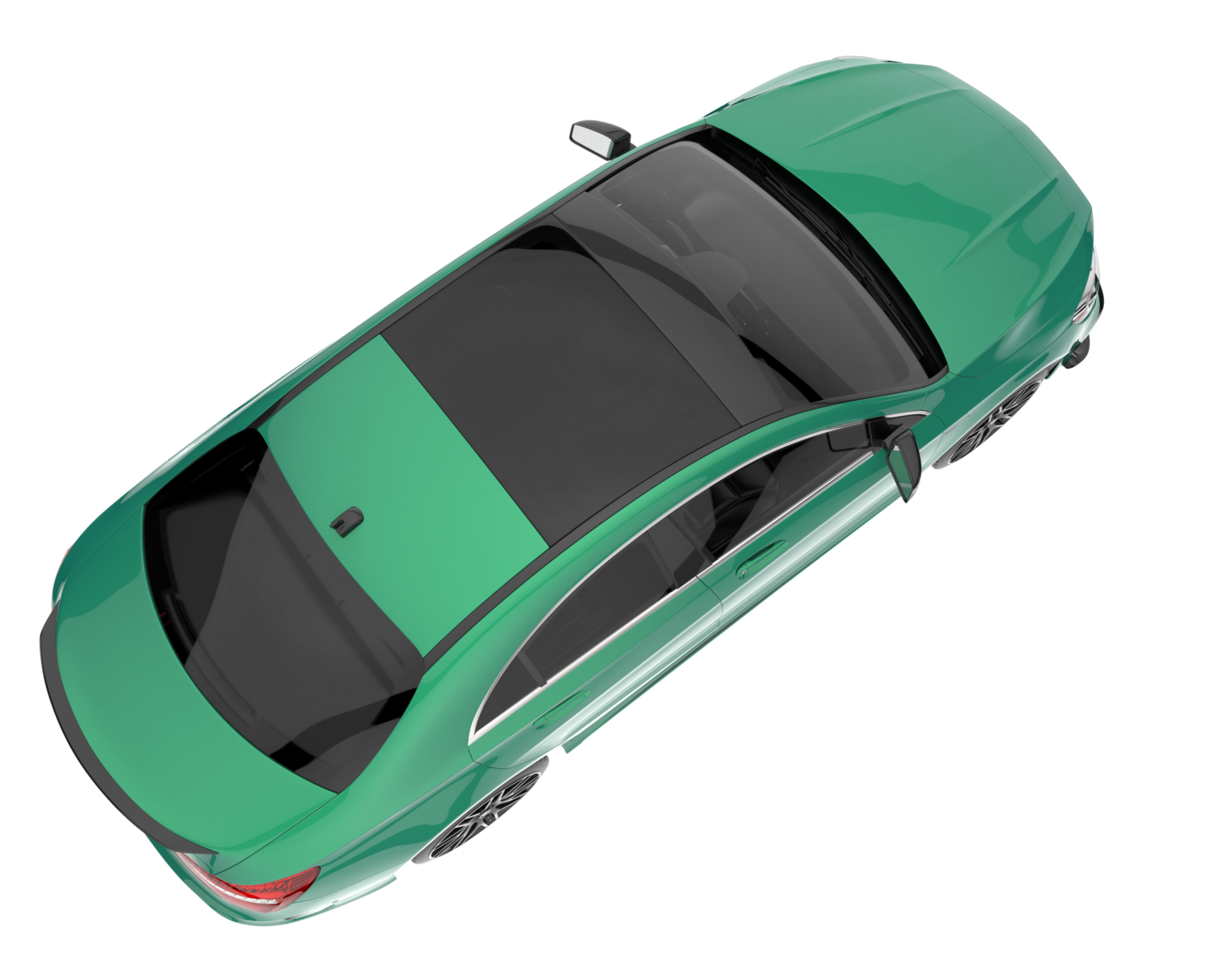 Modern car isolated on transparent background. 3d rendering - illustration png