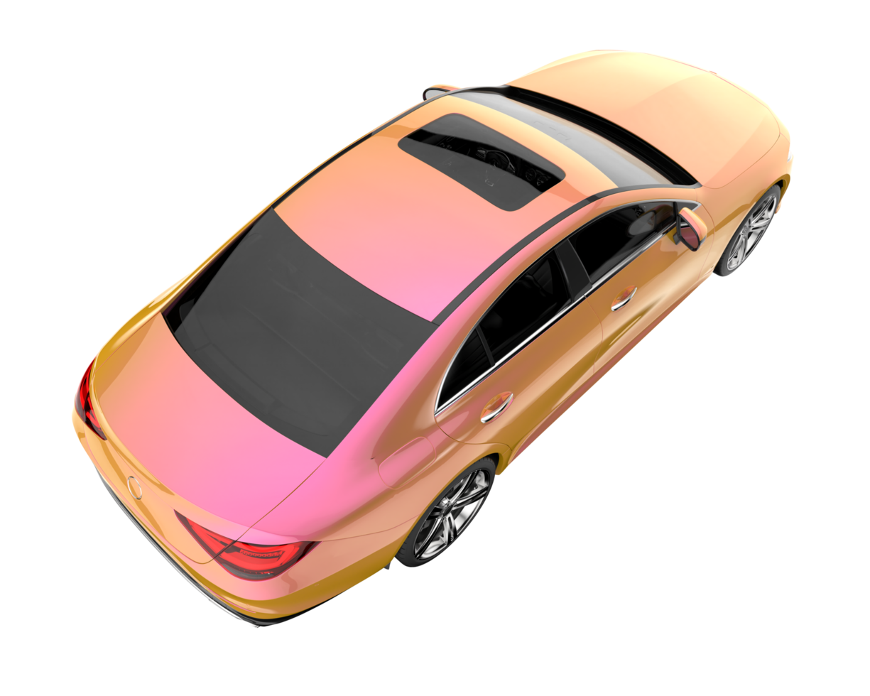 Modern car isolated on transparent background. 3d rendering - illustration png