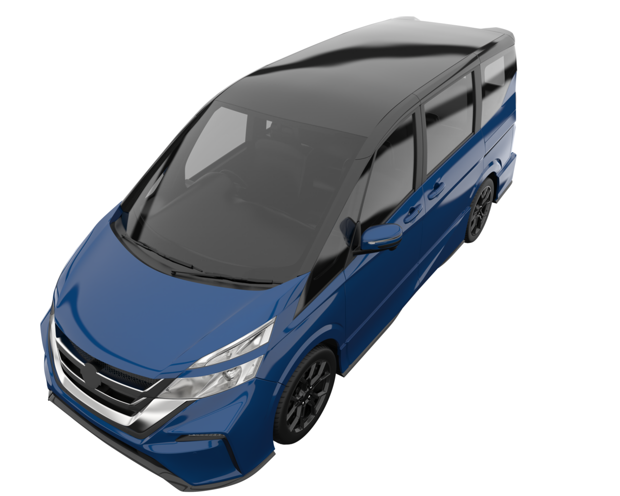 Modern car isolated on transparent background. 3d rendering - illustration png
