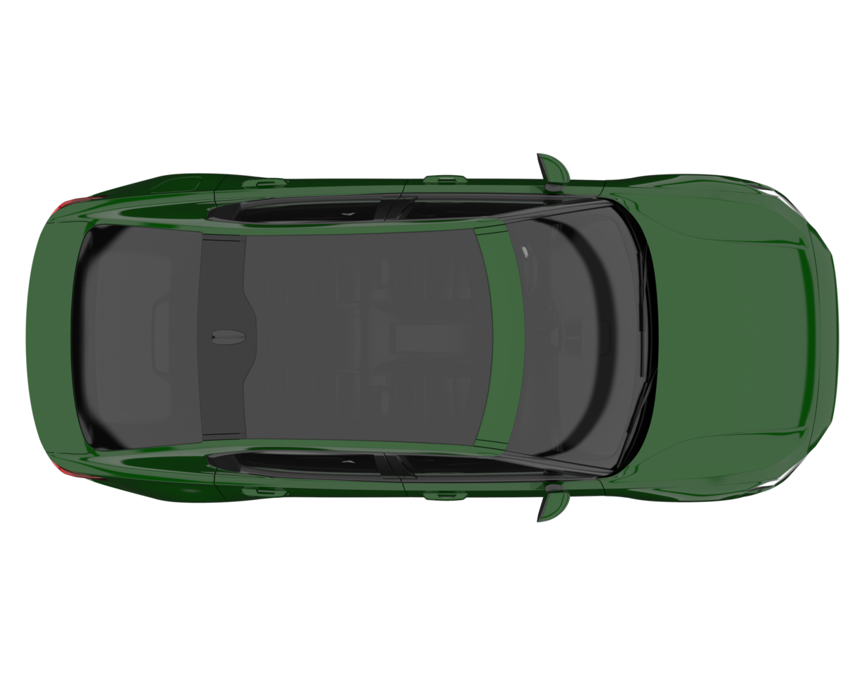 carro moderno isolado em fundo transparente. renderização 3D - ilustração png