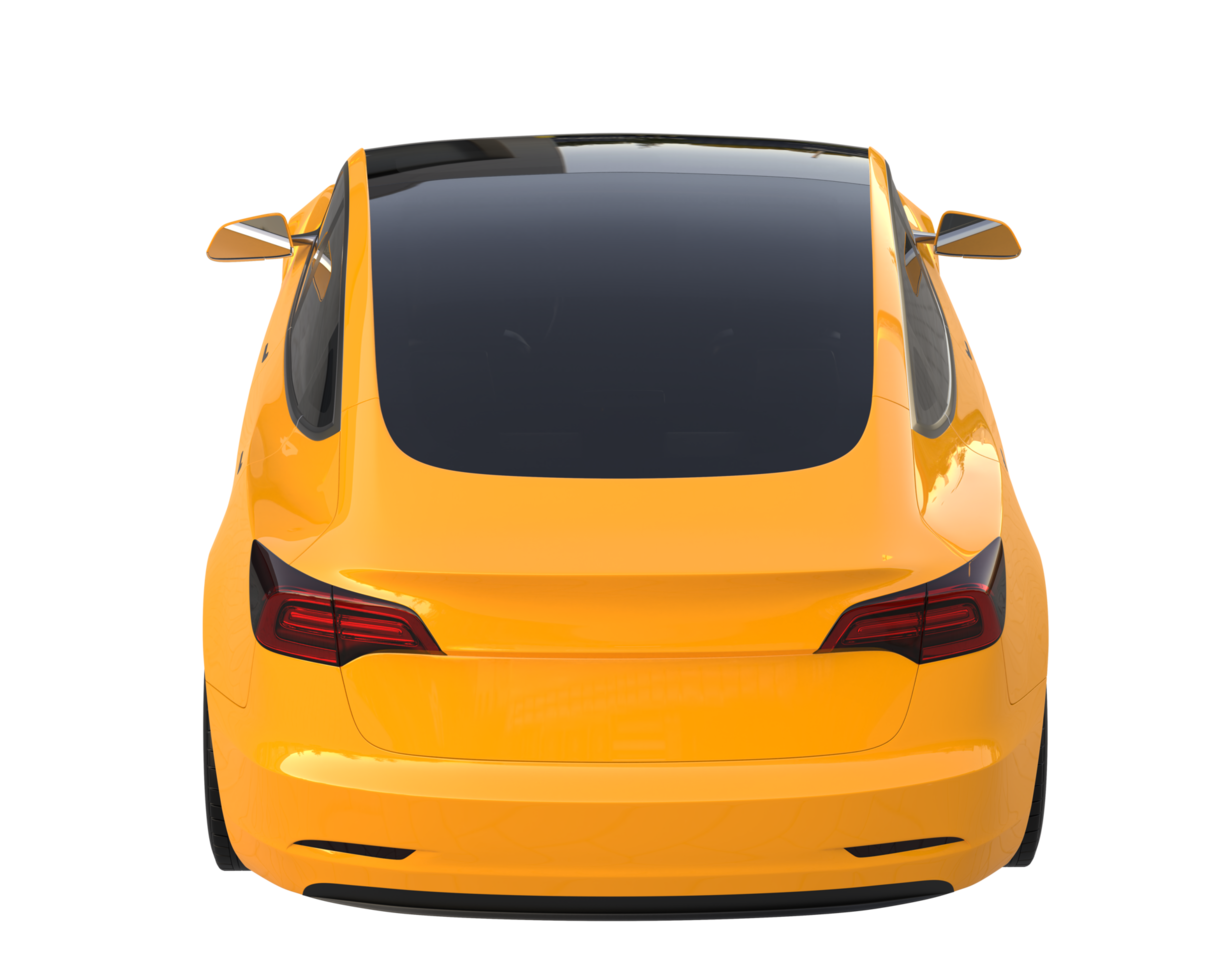 Modern car isolated on transparent background. 3d rendering - illustration png