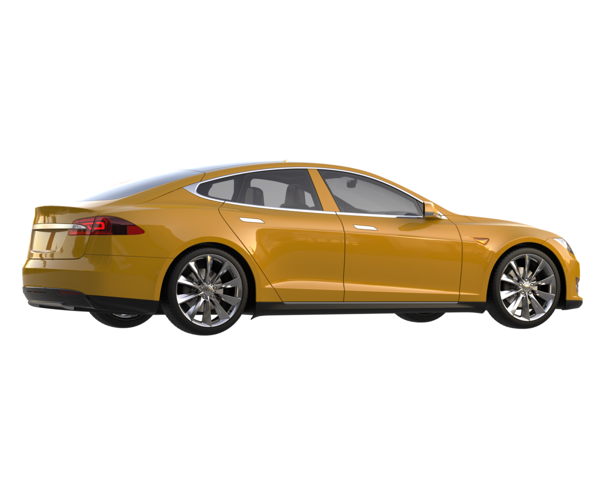 Modern car isolated on transparent background. 3d rendering - illustration png