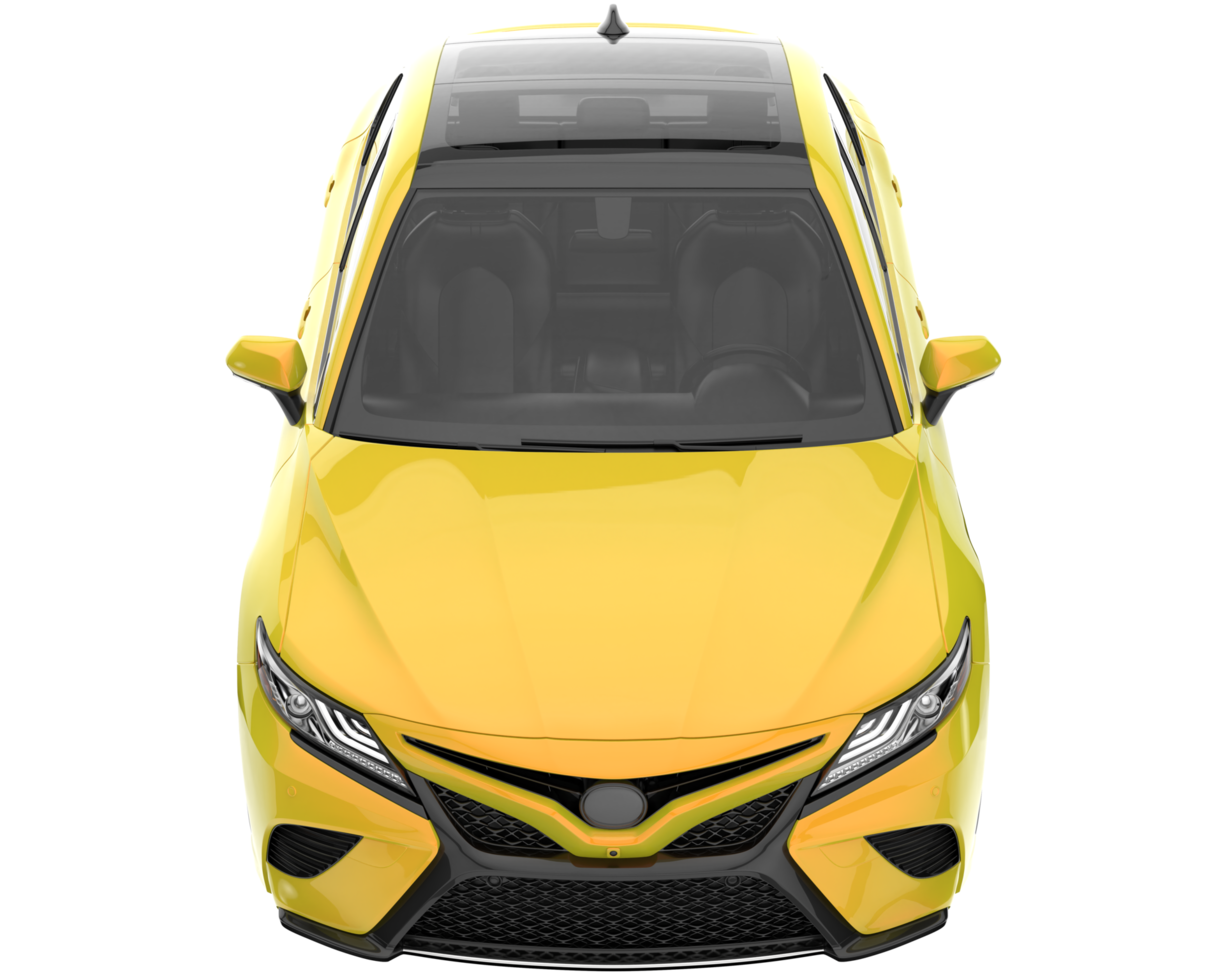 Modern car isolated on transparent background. 3d rendering - illustration png