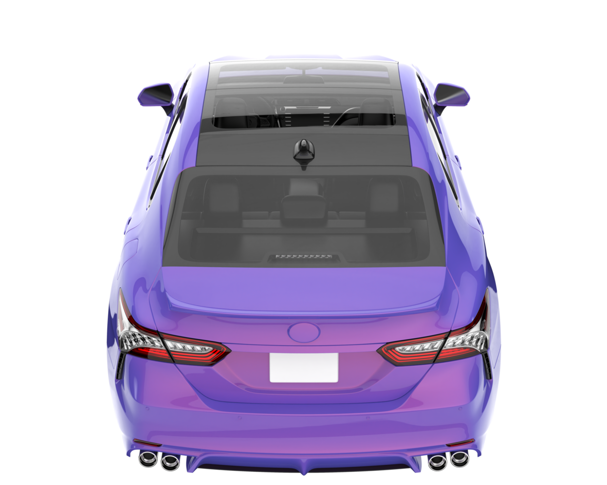 Modern car isolated on transparent background. 3d rendering - illustration png