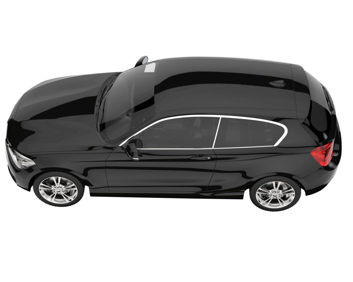 Modern car isolated on transparent background. 3d rendering - illustration png